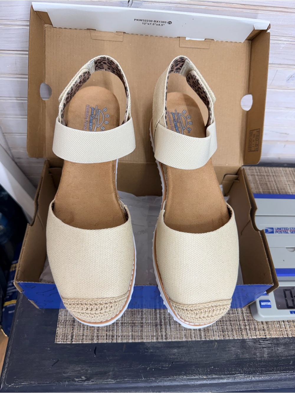 BOBS from Skechers Cream Espadrille Sandals